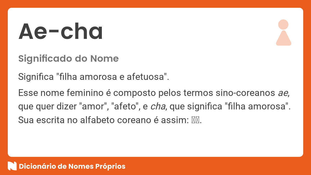 Significado do nome Ae cha Dicion rio de Nomes Pr prios