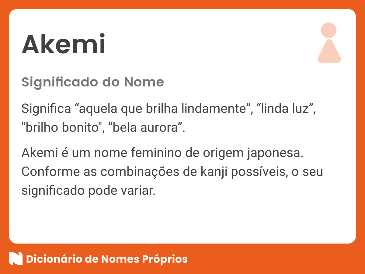 Significado do nome Akemi