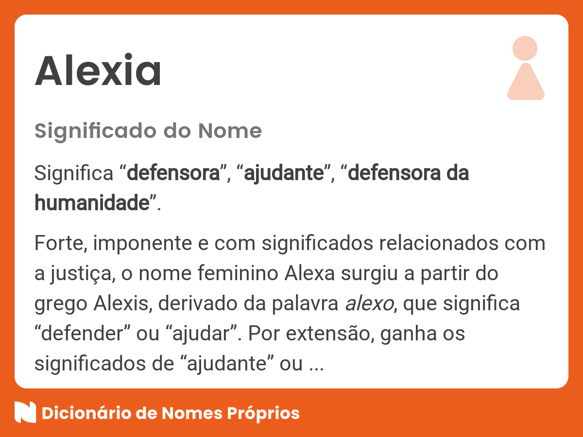 Significado do nome Alexia