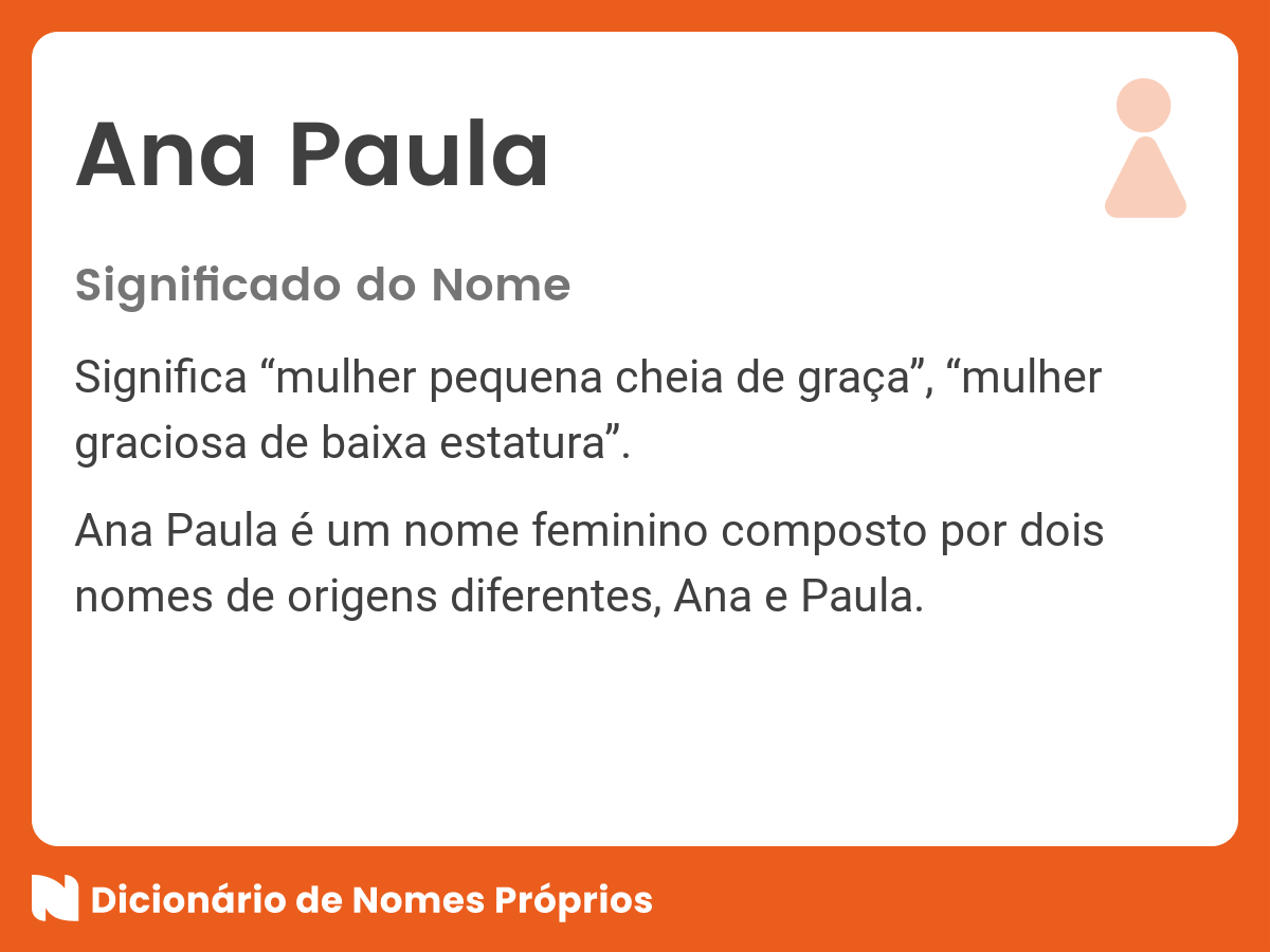Como se diz Ana Paula em espanhol?
