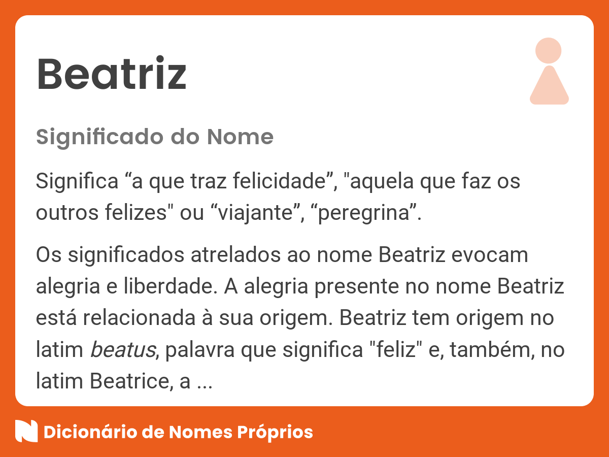 Qual é o significado da palavra Beatriz?