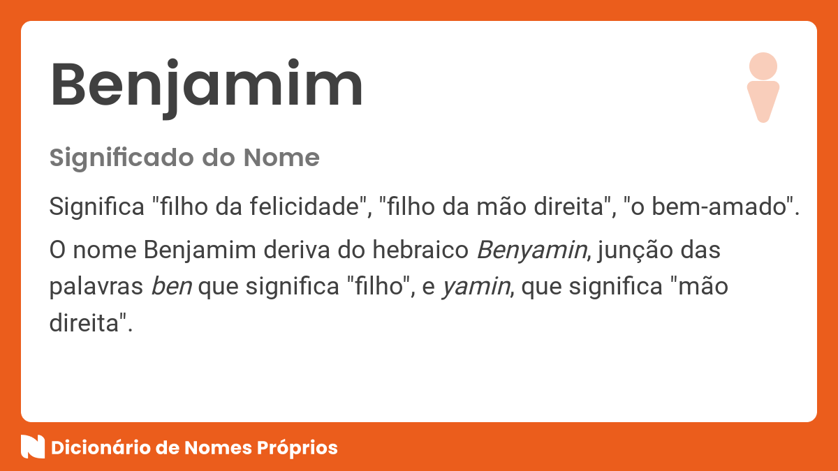 Mensagens Bíblicas: Mas seu pai o chamou Benjamim