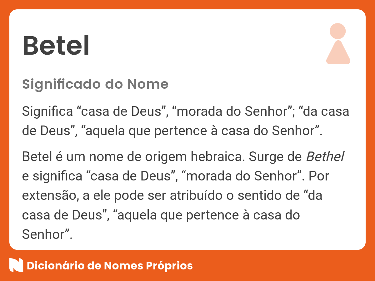 Significado do nome Betel