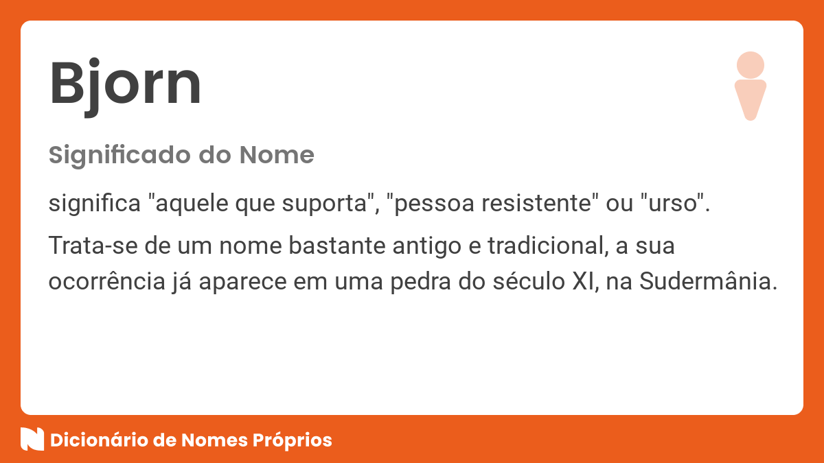 Significado do nome BJORN IRONSIDE - DICIONÁRIO DOS NOMES