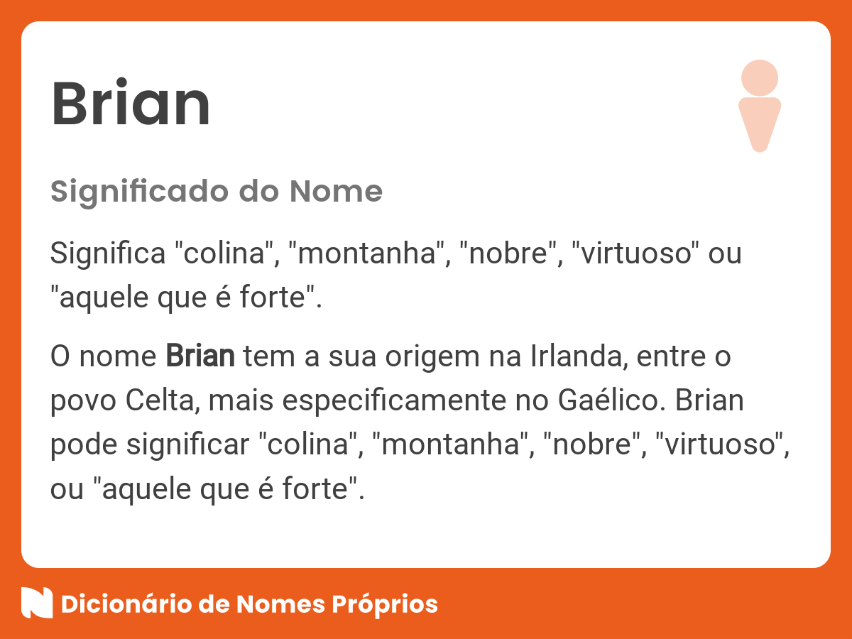 Como se pronuncia o nome Brian?