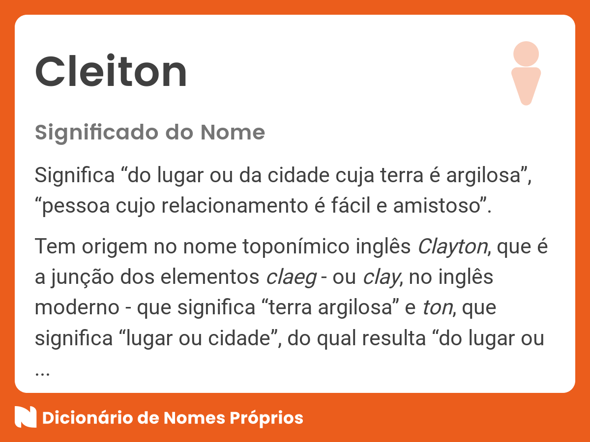 👪 → Qual o significado do nome Cletiane?