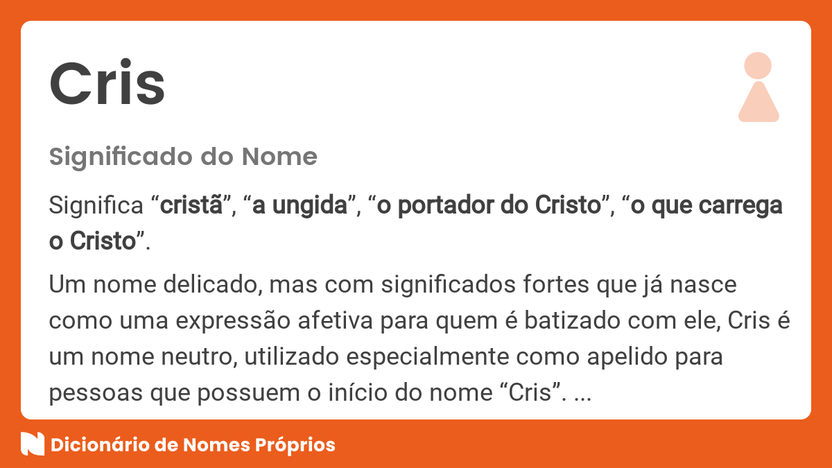 Nomes Femininos com C - Dicionário de Nomes Próprios