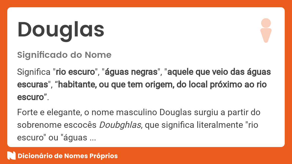 Que significado de Douglas?