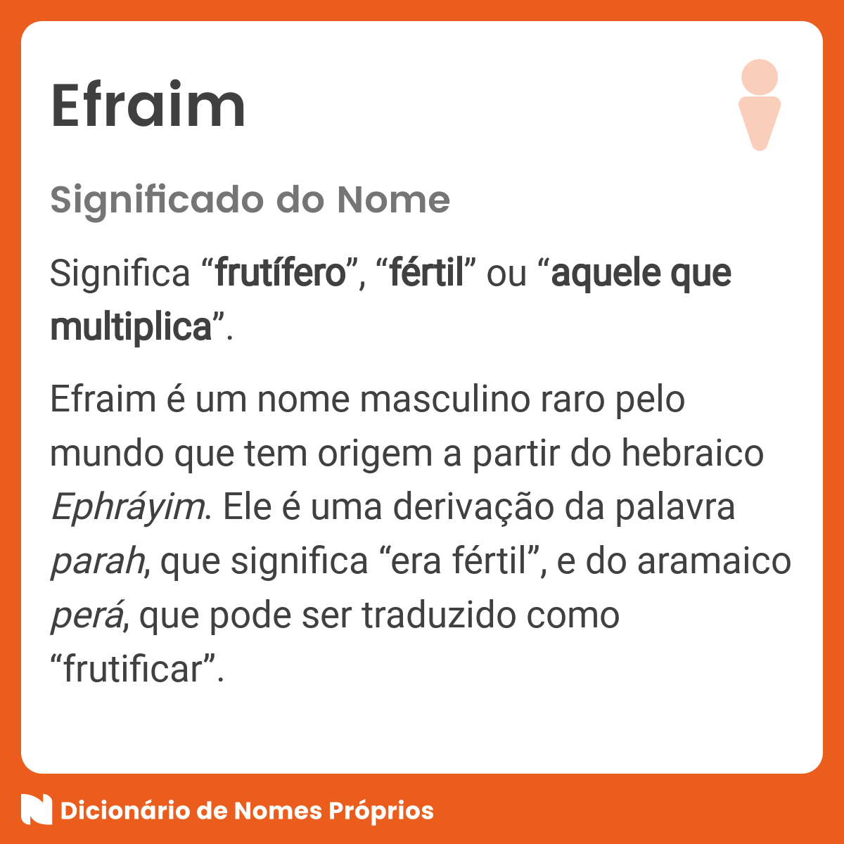 Significado do Nome Efraim 