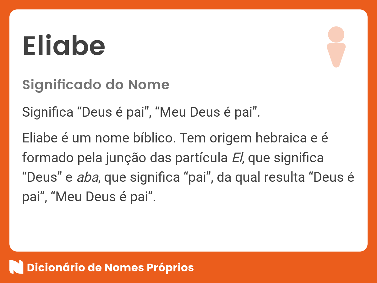 nomes biblicos masculinos e seus significados