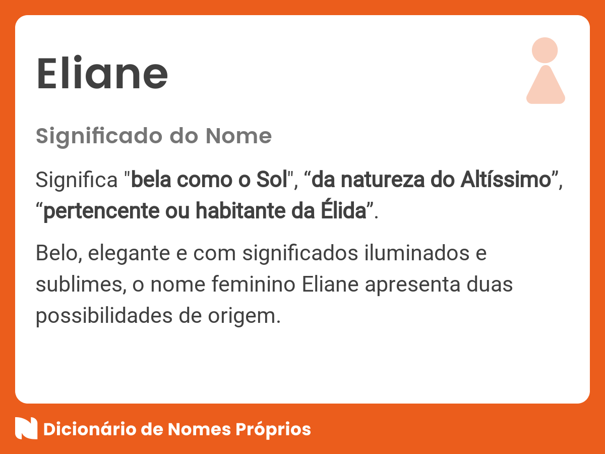 Significado do nome Eliane