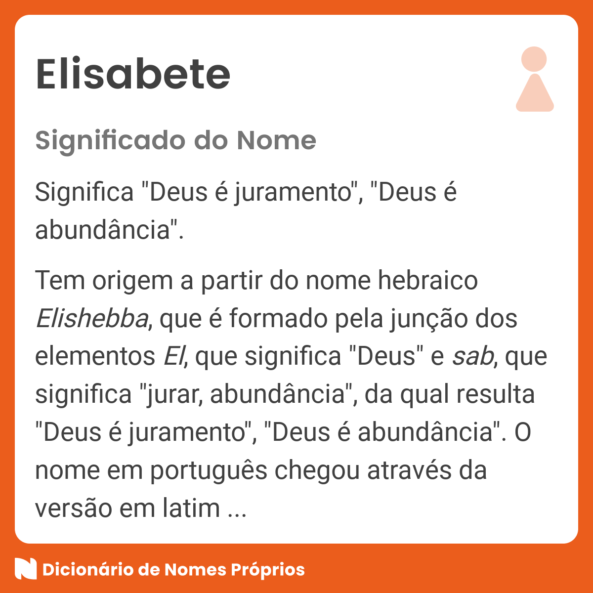 Significado Do Nome Elisa Significados Dos Nomes Significados De Experience The Thrill Of