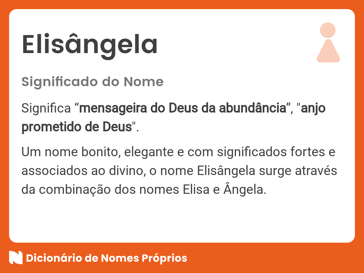 Significado do nome Elisângela