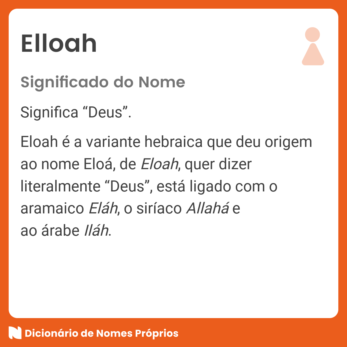 Significado nome Eloah, sua origem e características - Mãe-Me-Quer