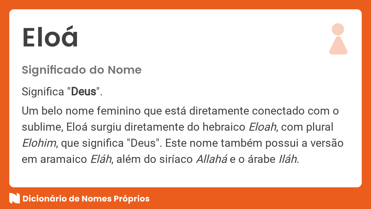 Qual o significado do nome Eloá? - Portal Paiquerê 91,7