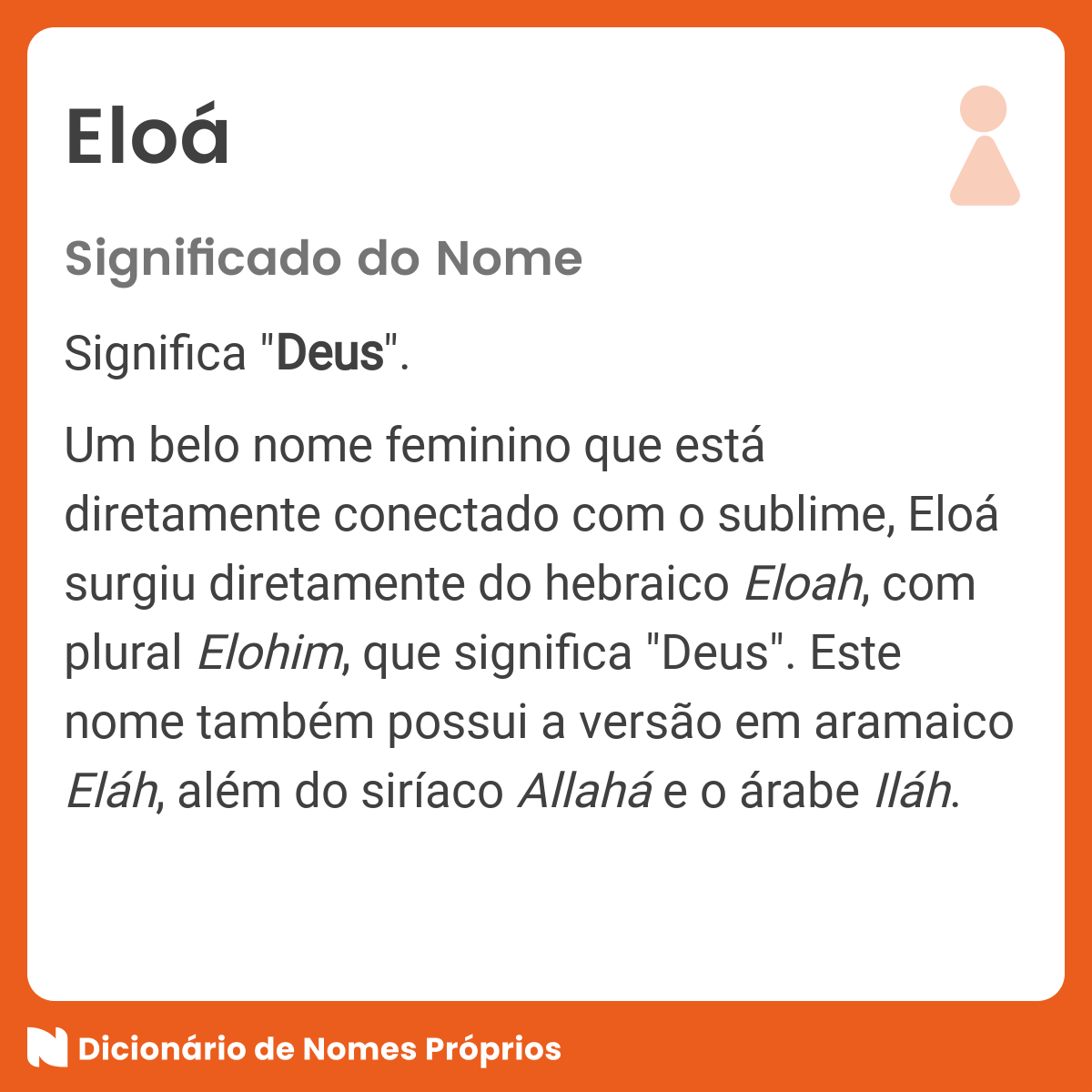 Por Que Elohim é Um dos Nomes de Deus?