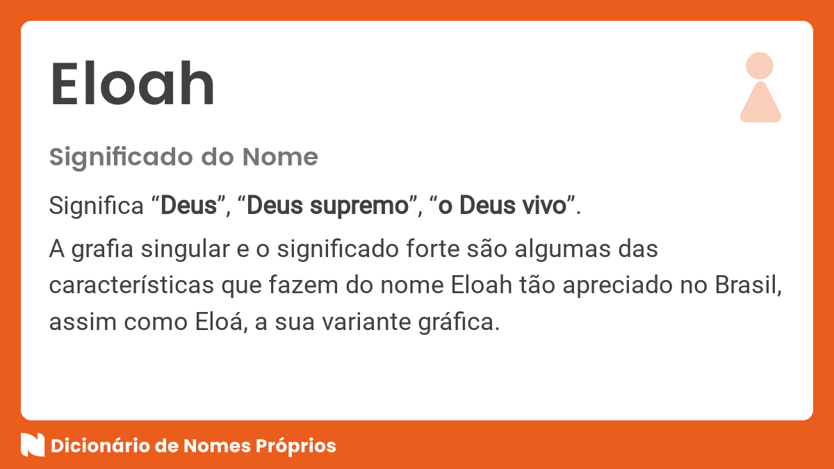 Significado do nome Eloah: História e origem!