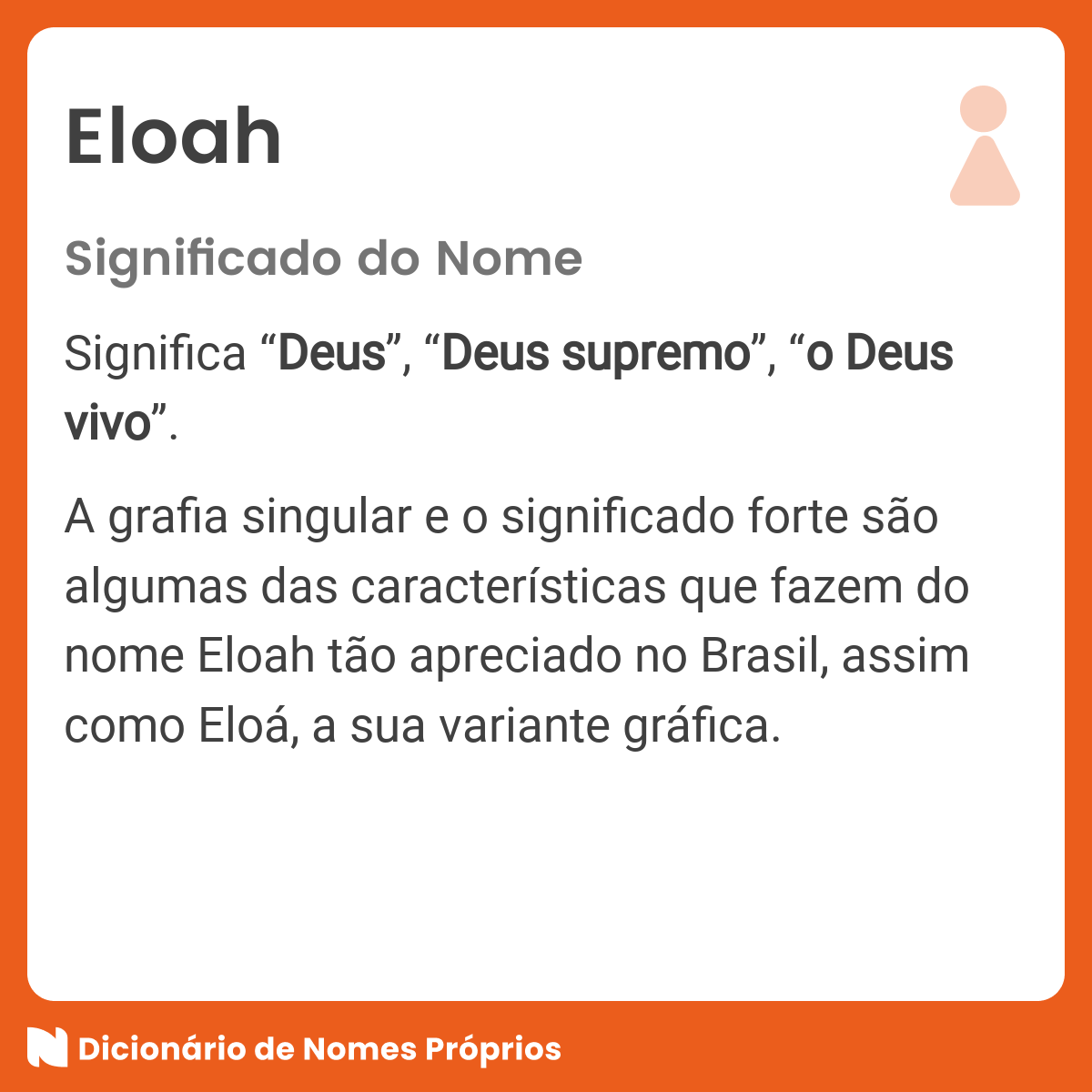 Significado do nome Eloah
