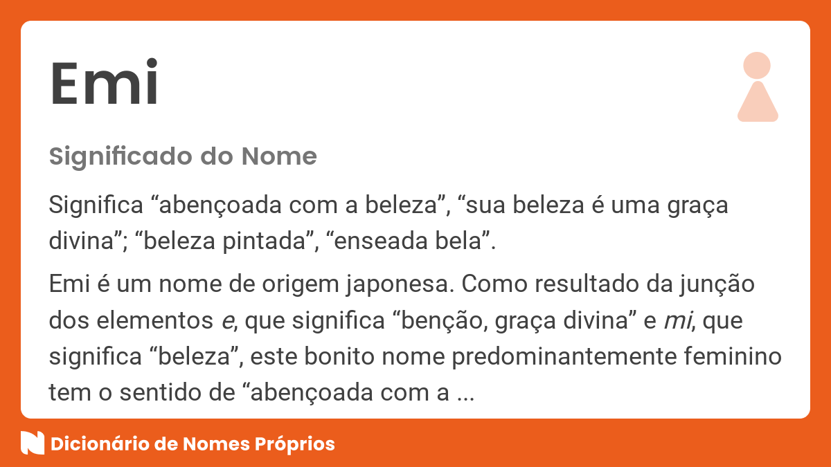 63 nomes japoneses femininos - Dicionário de Nomes Próprios