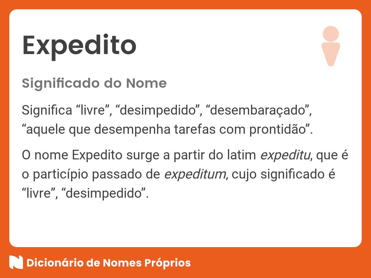 Significado do nome Expedito