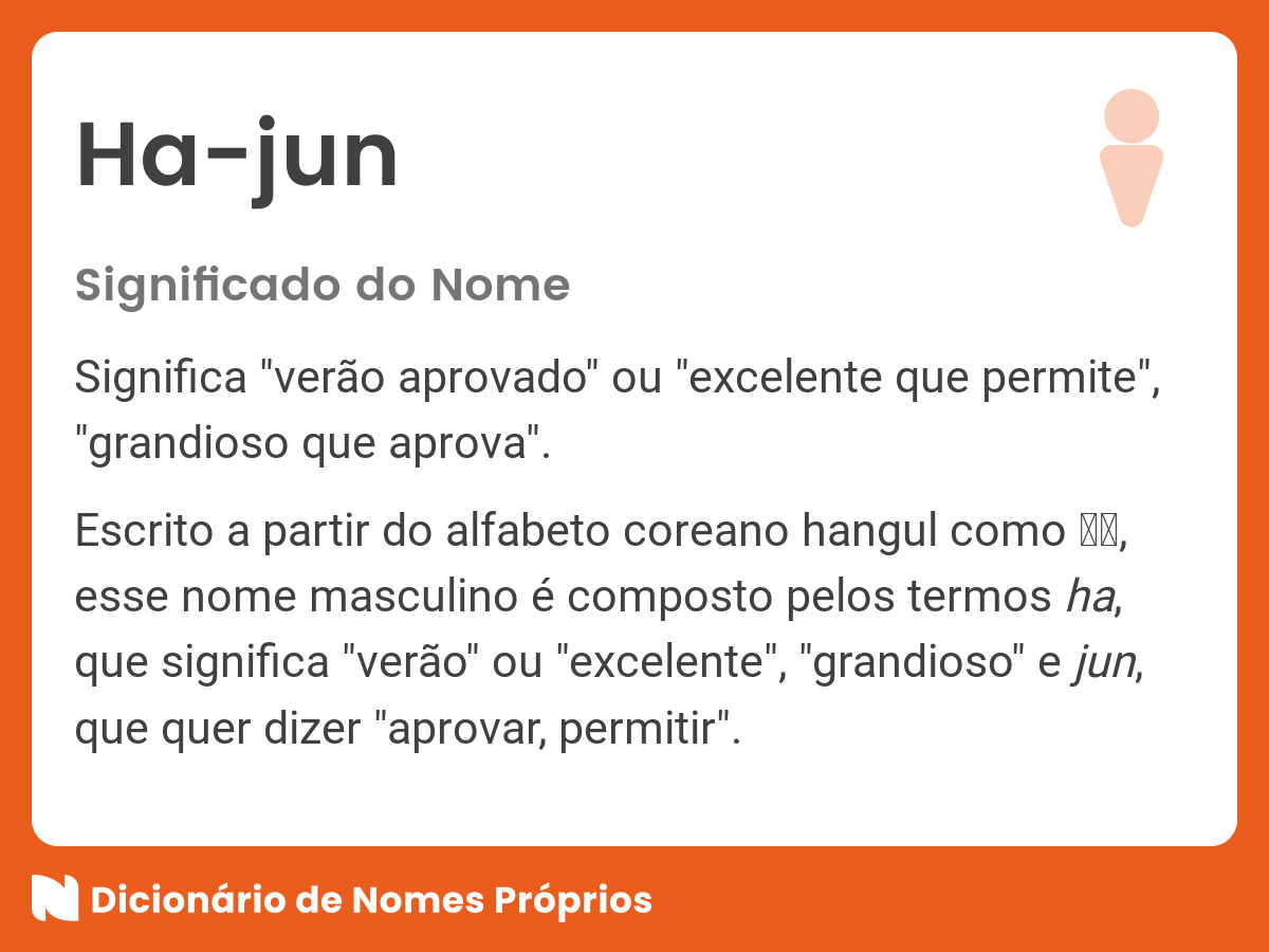 Significado do nome Nam-joon - Dicionário de Nomes Próprios