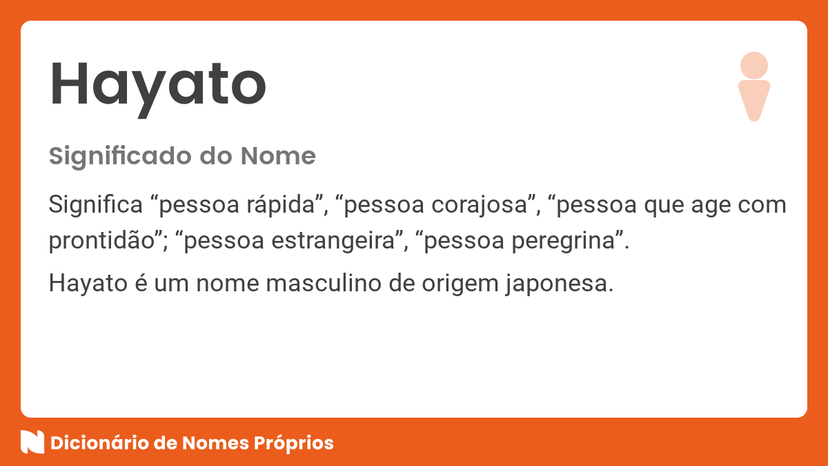 Nomes Japoneses Masculinos - Dicionário de Nomes Próprios