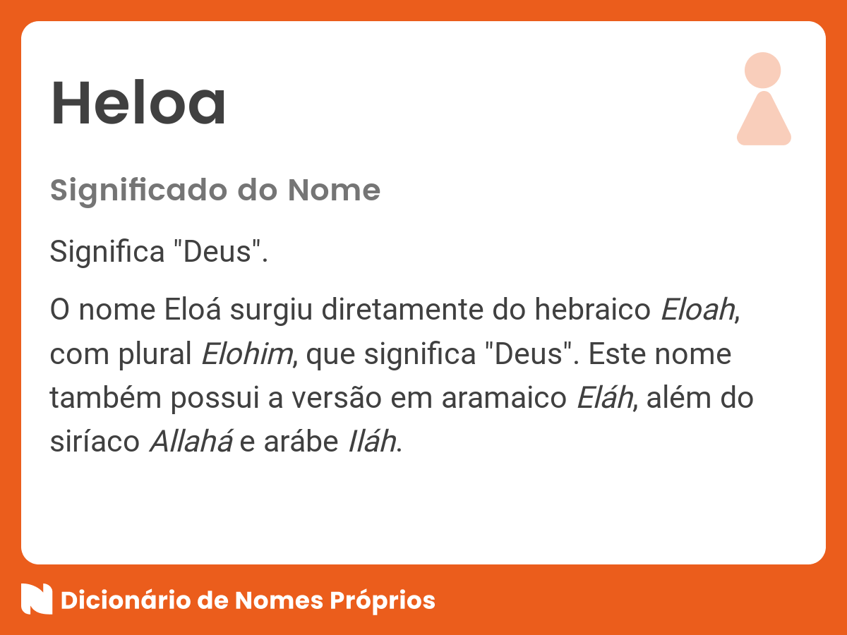 Significado do nome Eloá - Dicionário de Nomes Próprios