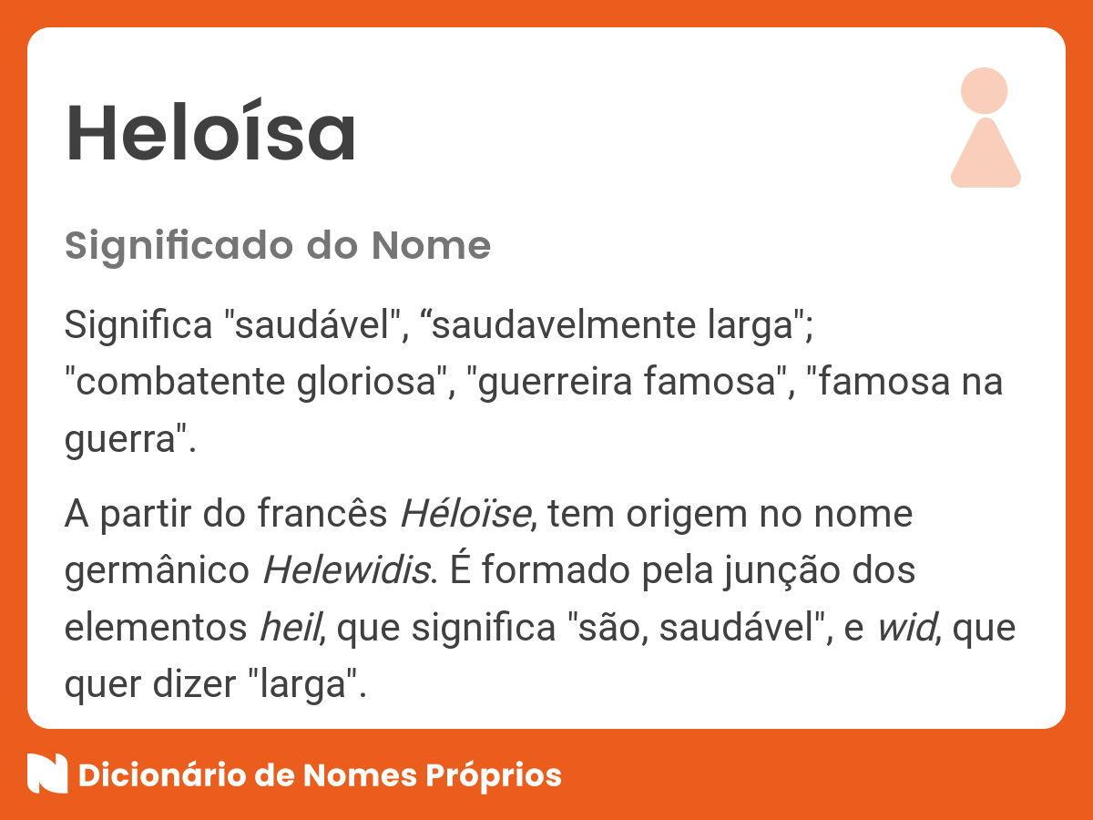 Que que Significa a palavra Heloísa?