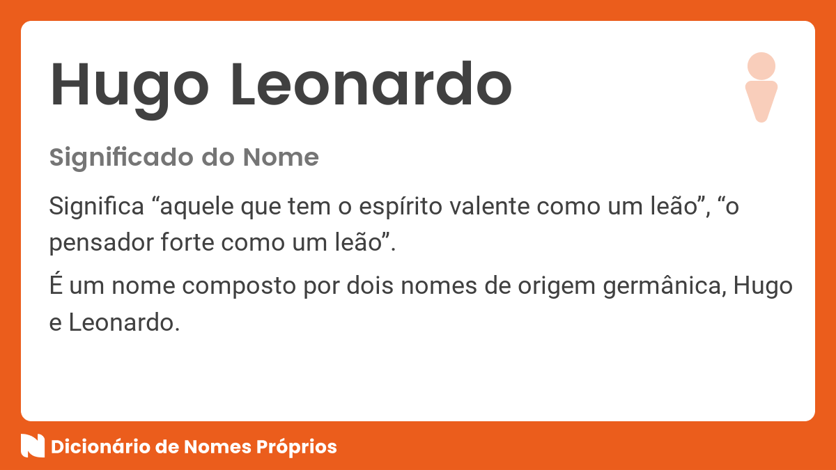 Significado do nome Leonardo - Dicionário de Nomes Próprios