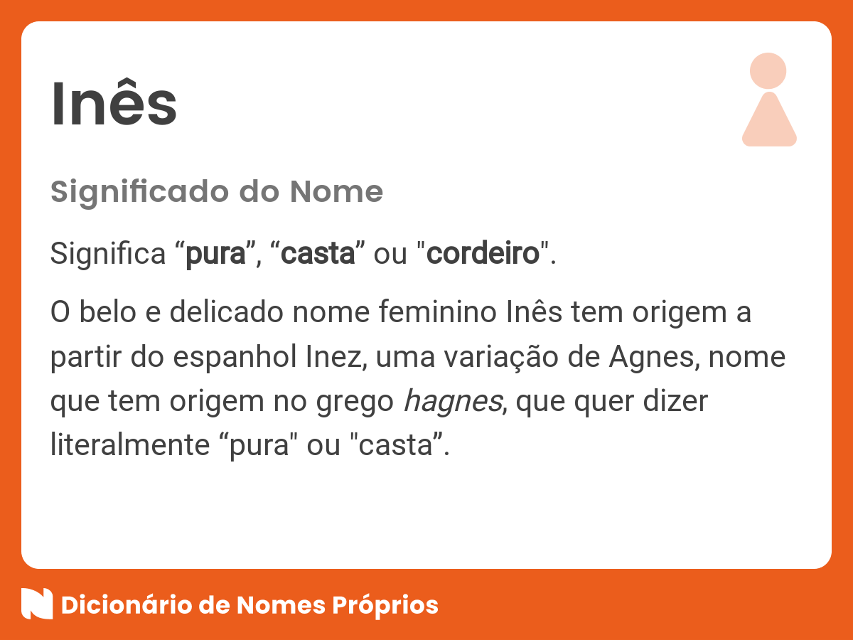 Significado do nome Inês