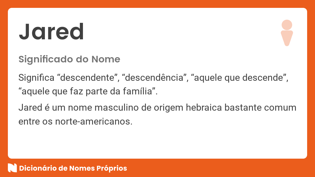 Significado do nome Jared Dicionário de
