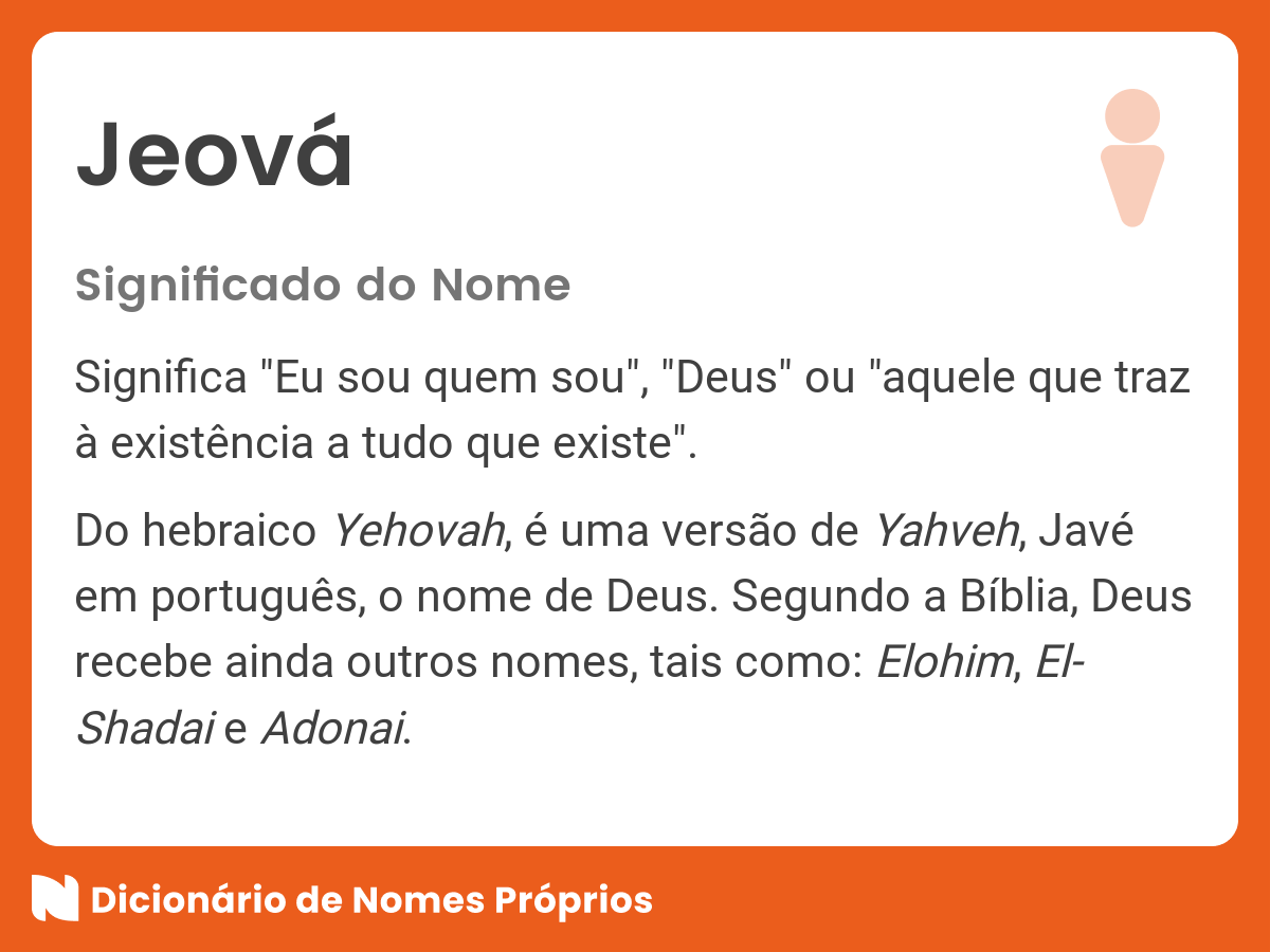 Qual verdadeiro Nome de Deus?