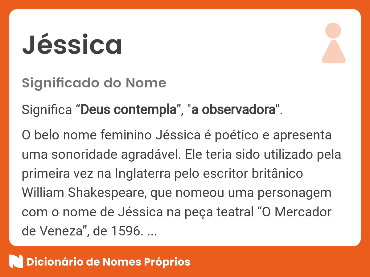 Significado do nome Jéssica