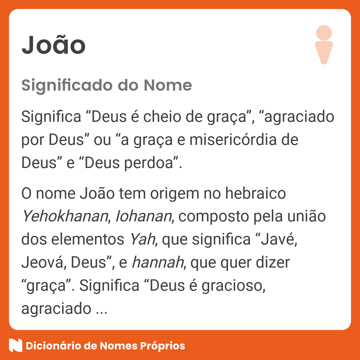 86 nomes compostos que combinam com João - Dicionário de Nomes Próprios