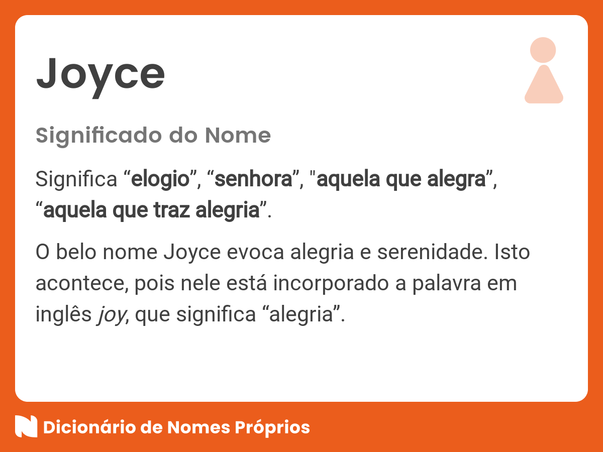 Significado do nome Joyce
