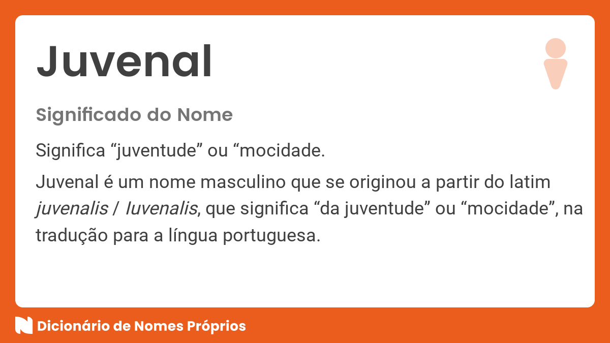 Significado do nome Juvenal Dicion rio de Nomes Pr prios