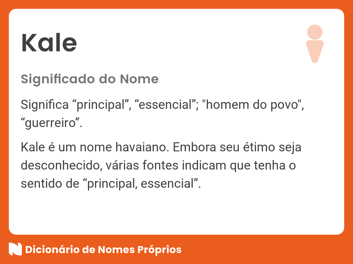 Significado do nome Kale Dicionário de Nomes Próprios