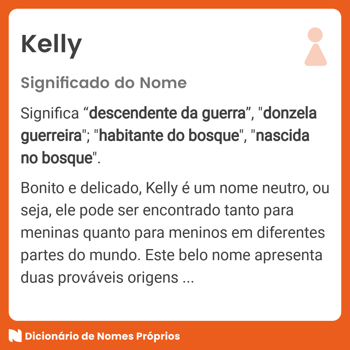 Qual é o significado da palavra Kelly?