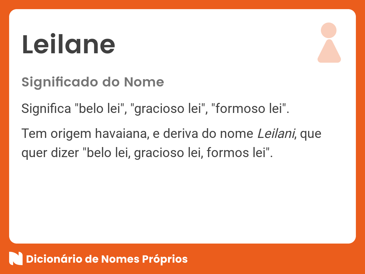 Significado do nome Leilane