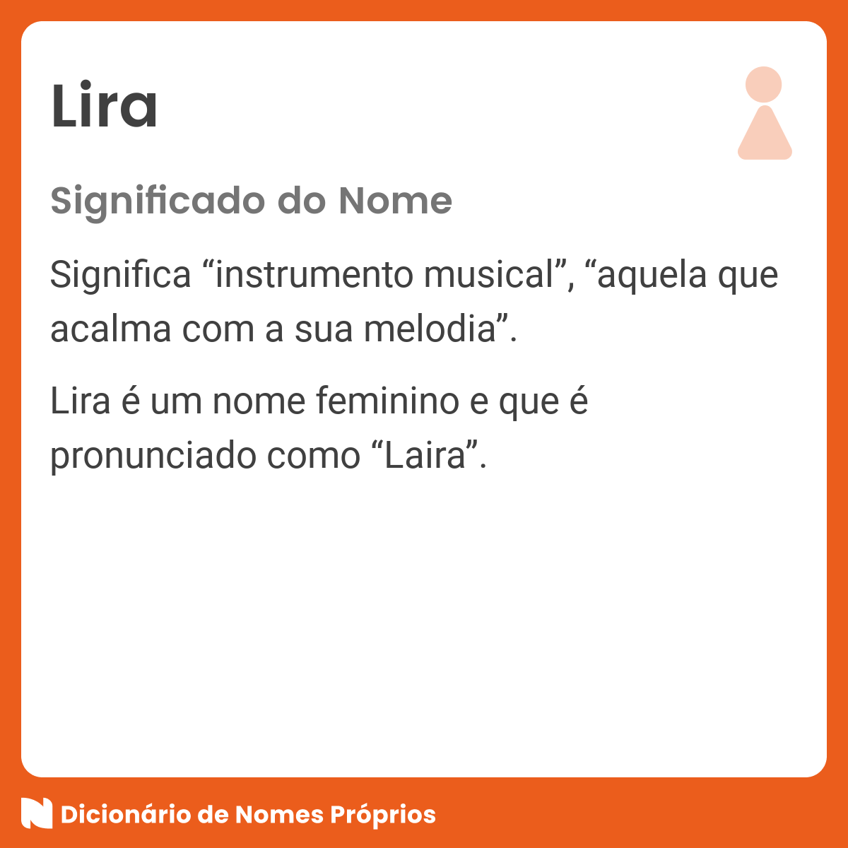 Significado do nome Lira - Dicionário de Nomes Próprios