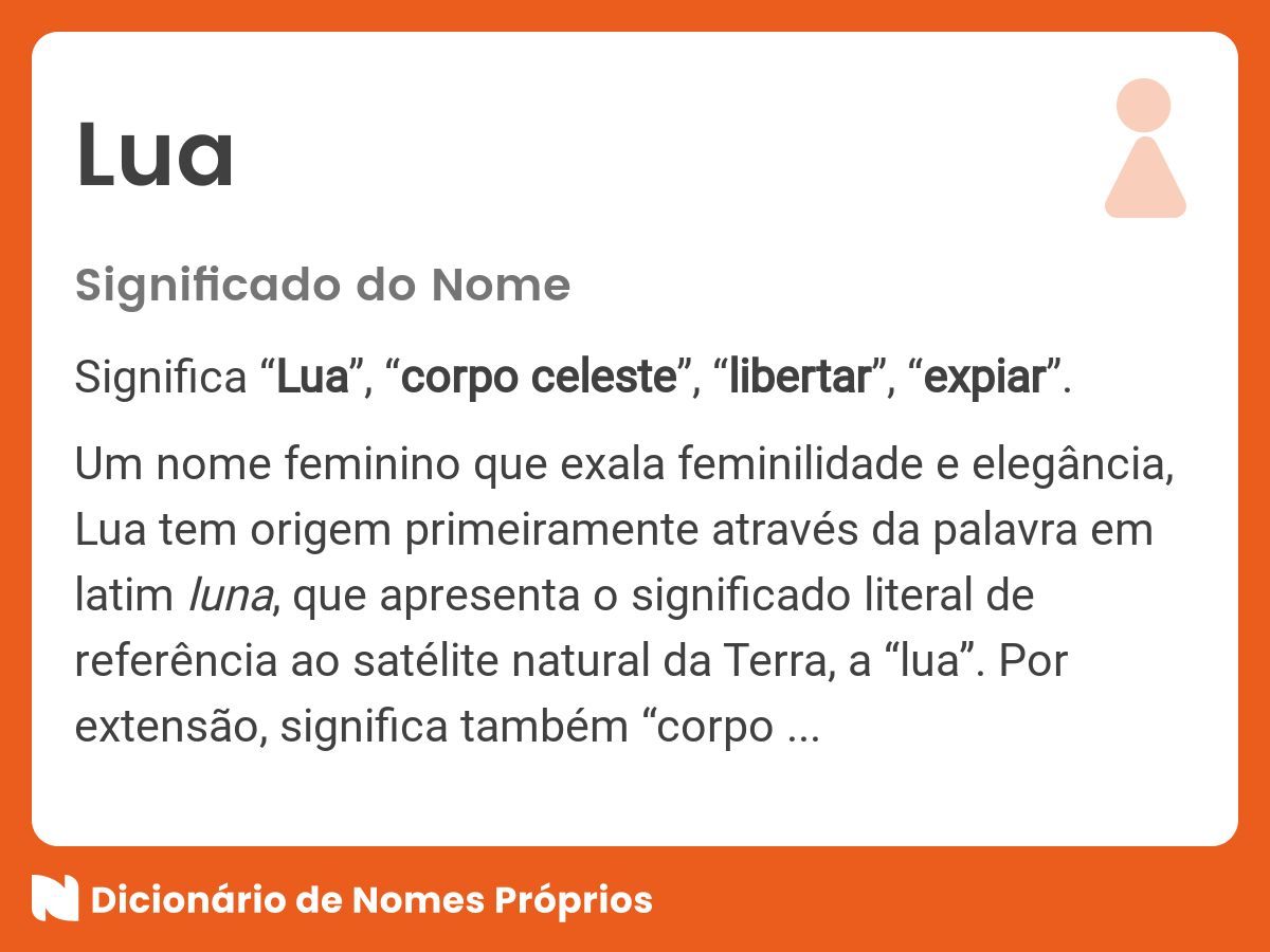 30+ nomes relacionados à lua e seus significados