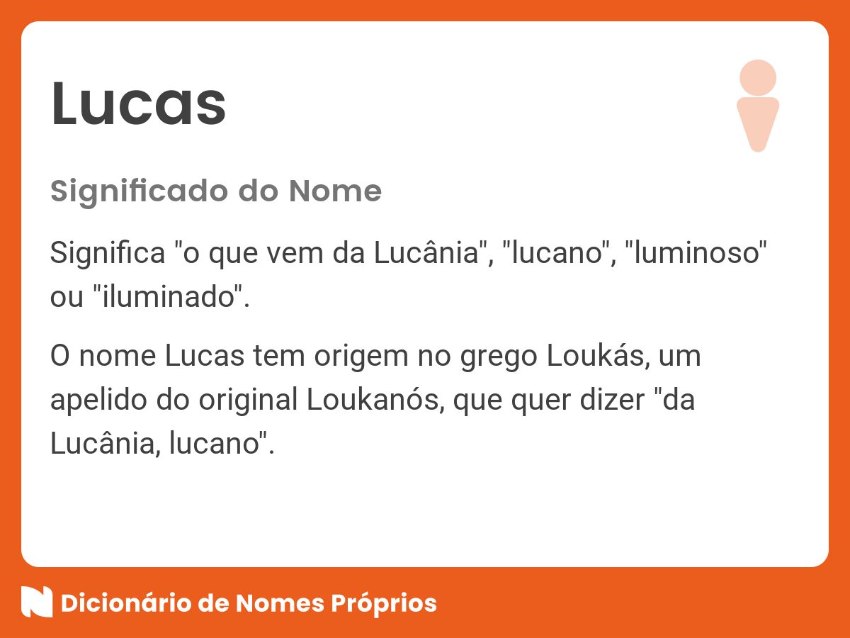 Significado do nome Lucas