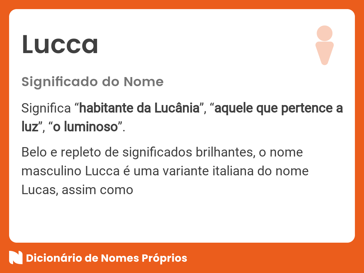 Qual a origem do sobrenome Lucca?