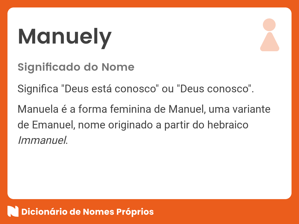 Significado do nome manuely