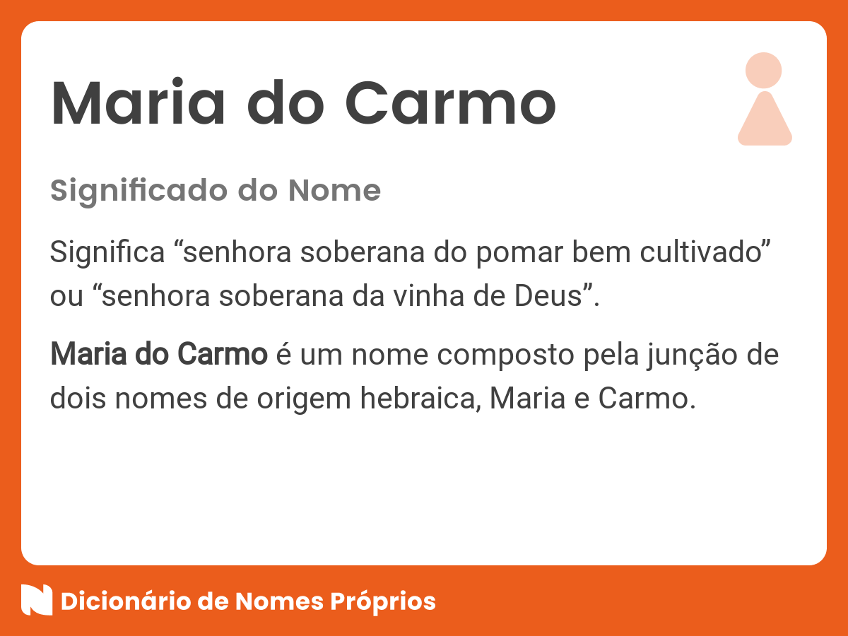 Maria do Carmo