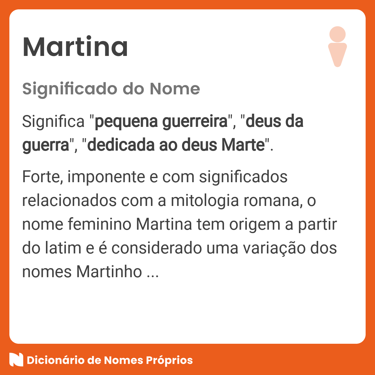 Significado de martina discount segun la biblia