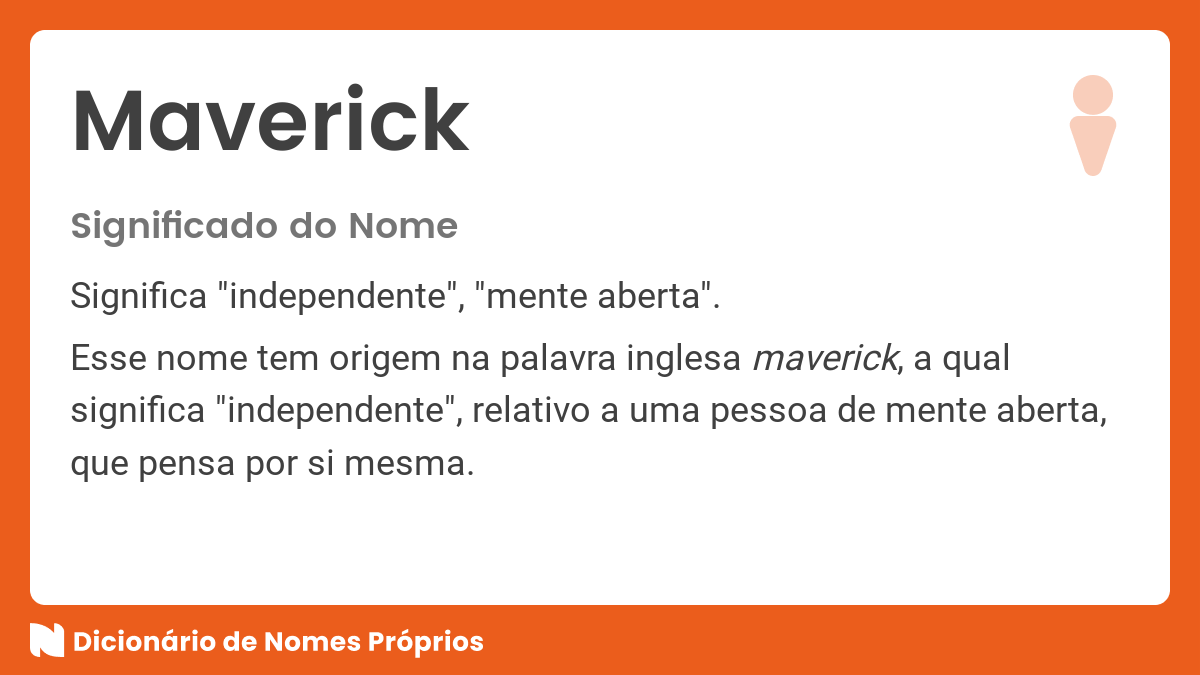 O que significa MAVERICK