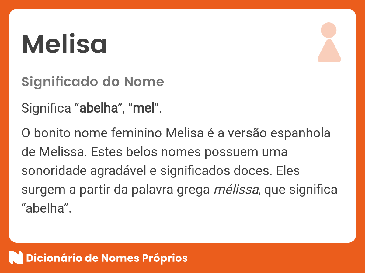 Significado do nome Melisa