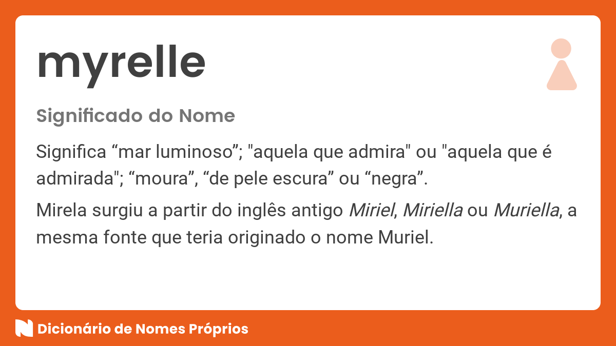 Significado Do Nome Mirela - Dicionário De Nomes Próprios