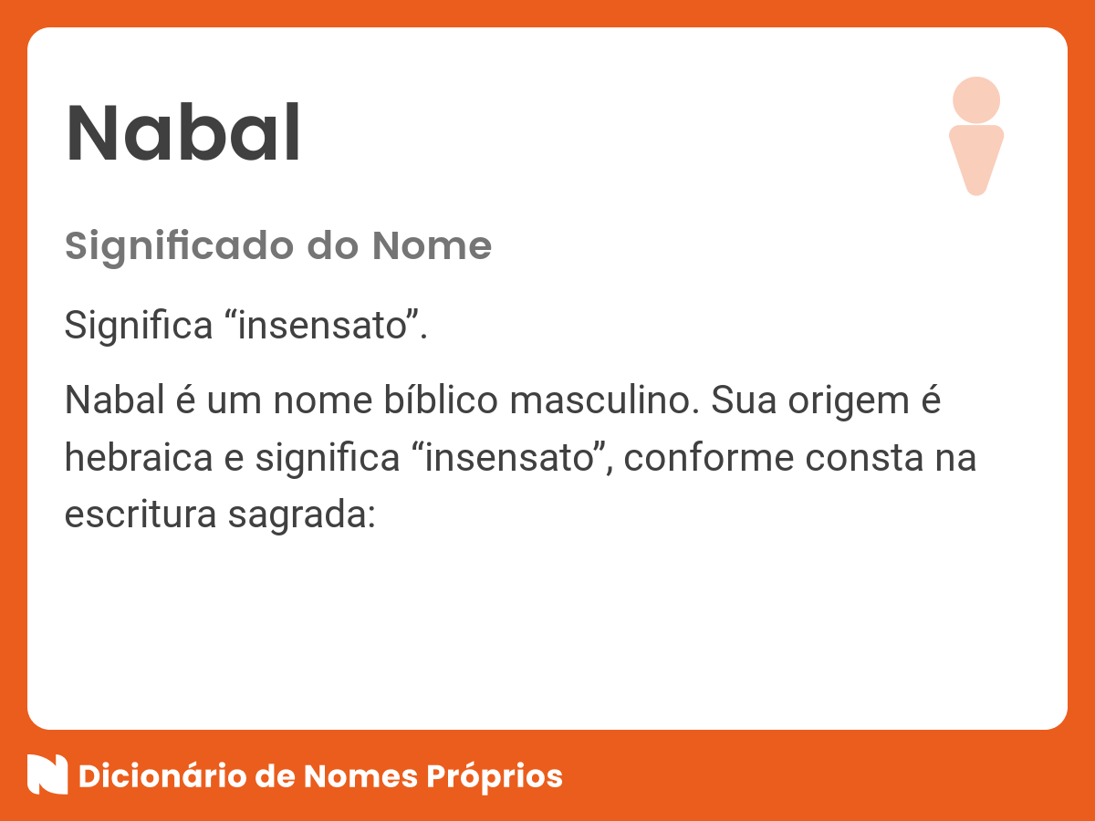 Significado Do Nome Nabal Dicion rio De Nomes Pr prios significado-do-nome-nabal-dicion-rio-de-nomes-pr-prios